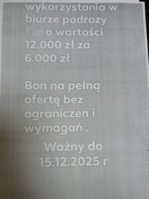 Zdjęcie fałszywego bonu.