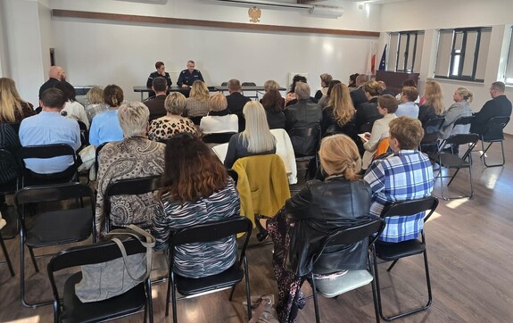 sala spotkanie dyrektorów szkół z Policją