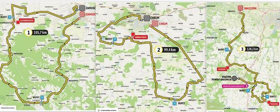 mapa trasy wyścigu